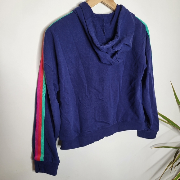 BB Dakota The Bright Side Hooded Zip-Up French Terry Sweatshirt Hoodie - Picture 7 of 12